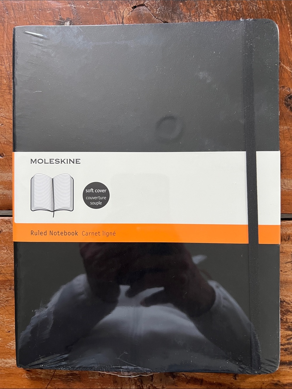 Moleskine Black Soft Cover Notebook.  7.5x9.75.  192 pages